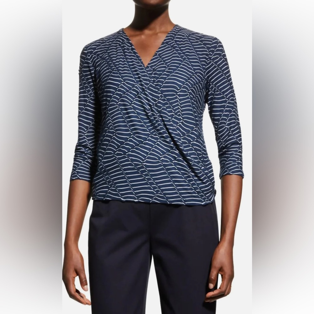 Nic + Zoe - 4-Way Cardigan in Blue Multi size M
